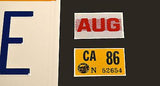 Full size OUTATIME license plate